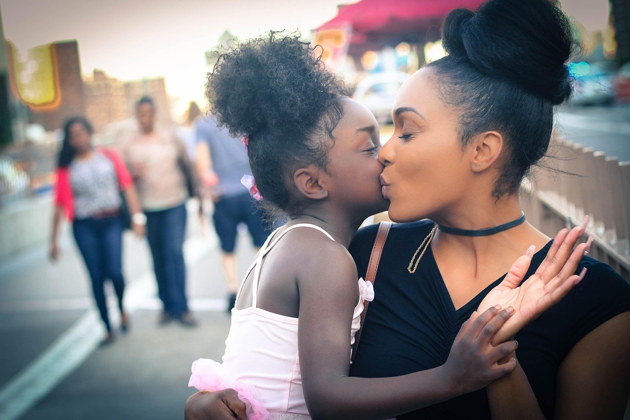girl, mother, daughter, black women, afro-american, motherhood, parent, parenthood, love, family, mum, people, female, woman, child, young, mom, smile, portrait, cheerful, kid, kiss, outdoors, mother, family, family, family, family, family, mom